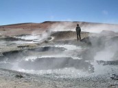 Geyser no Deserto do Atacama