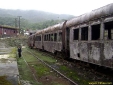Trem enferrujado na estação em Paranapiacaba - SP