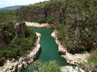 Vista superio dos Canyon em Capitólio - Minas Gerais